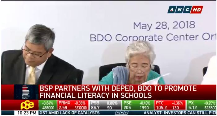 DepEd and BSP to educate teachers and students the basics of savings and investing